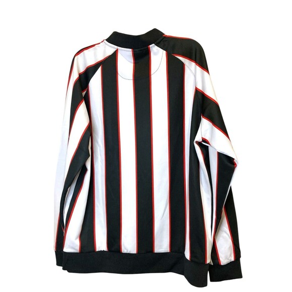 Jian Wang Mens 2XL Track Jacket White Black Red Stripe Full Zip XXL New - Picture 2 of 2